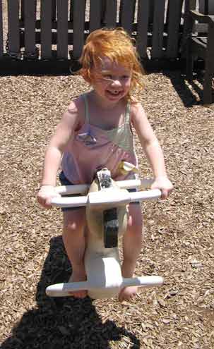 One happy little girl One happy little girl