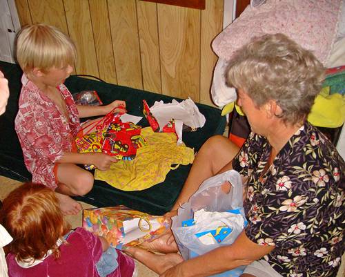 Ripping the paper is still one of the fun parts Opeing Presents
