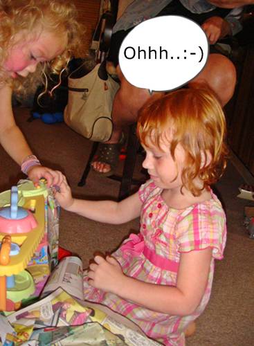 What fun, The Little Pet Shop Sophie opening presents
